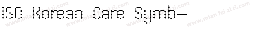 ISO Korean Care Symb字体转换